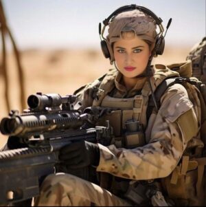 Arjumman Mughal Instagram - "Not all women wear pearls and sensible shoes to work, some wear dog tags and combat boots. „
ARJUMMAN MUGHAL