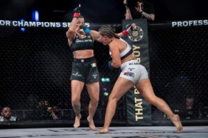 Arlene Blencowe Instagram - Drop a 👊🏽 if you’re keen to see me roll out again before the year is out. @bellatormma @pfl