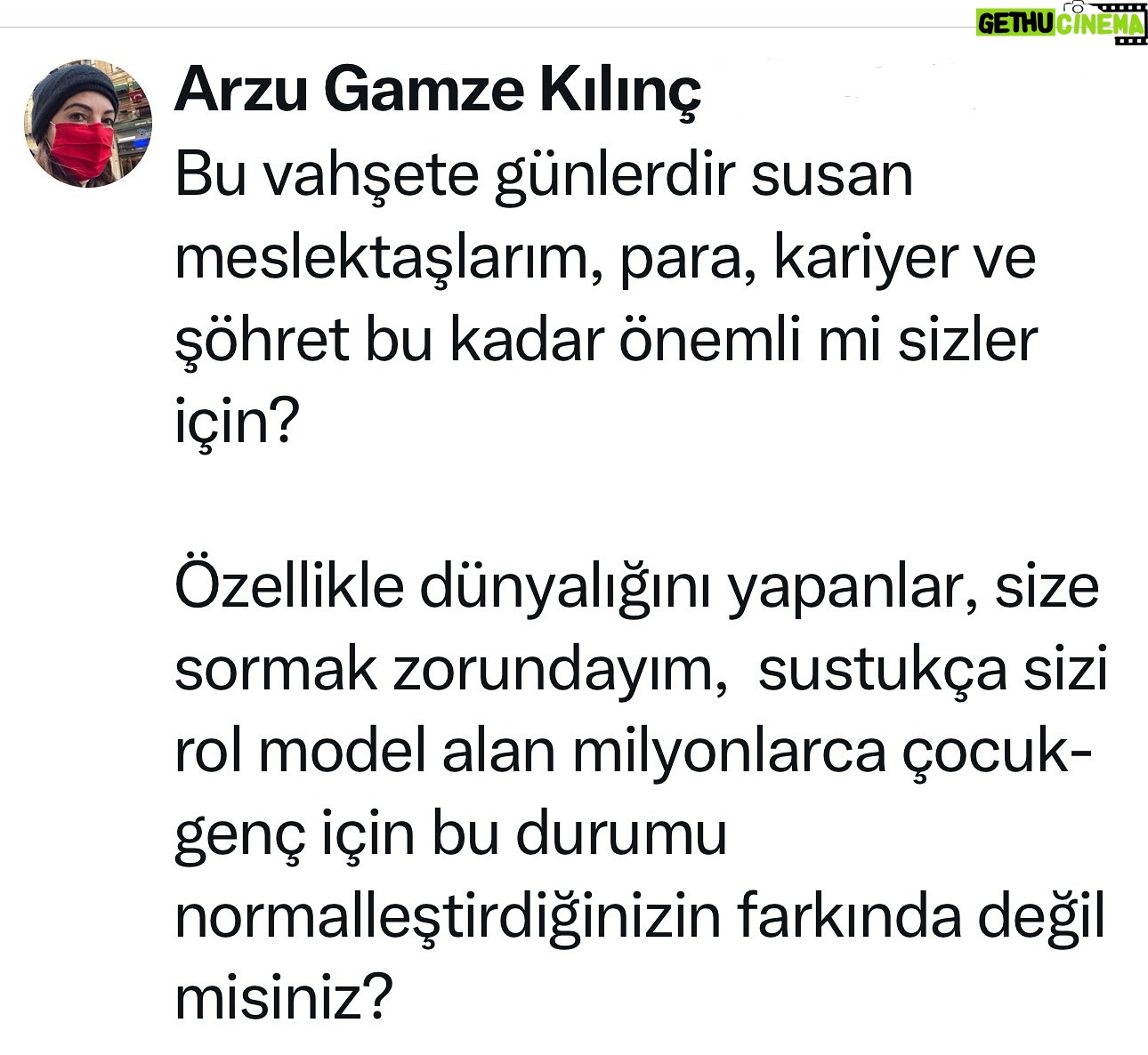 Arzu Gamze Kılınç - 296 Likes - Storyde kalmasın dediler✌🏻