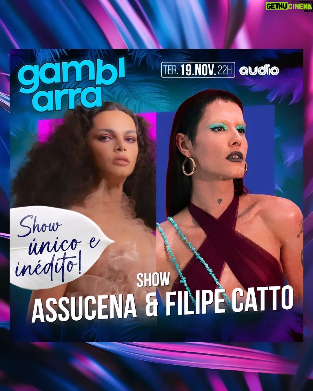 Assucena Assucena - 2.9K Likes - "Meus amores, quero contar uma novidade linda! 💖 Eu e minha irmã maravilhosa @filipecatto vamos nos unir para um show INÉDITO exclusivo na última Gambiarra do ano! Nossa energia sempre bateu. Nossa Santa sempre bateu hahaha… Gal tá aí pra não mentir!
Essa parceria já era pra acontecer, porque além de tudo, a Filipe é uma grande amiga e uma inspiração pra mim. A gente compartilha não só o palco, mas uma caminhada de vida, de luta e de muito afeto. ✨
Vai ser uma noite inesquecível, cheia de verdade de música.
Já marca aí: dia 19 de novembro e garante seu ingresso. Link na bio.