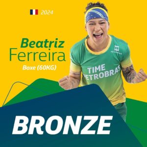 Beatriz Ferreira Instagram - MEXE COM ELA PRA VC VER! @beatrizferreira60kg vai trazer a TERCEIRA medalha do dia pro Brasil. Parabéns demais, Bia. A gente suou cada gota junto com você. #TimePetrobras #TimeBrasil #oBrasilÉaNossaEnergia