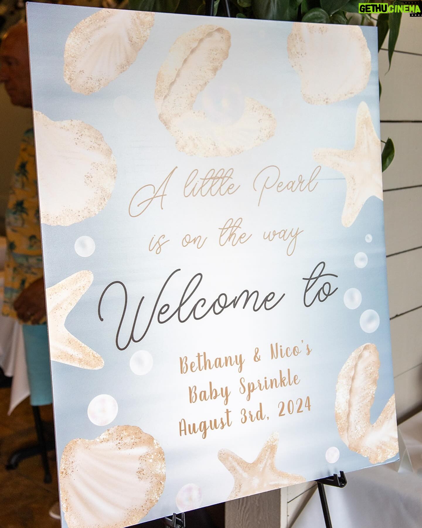 Bethany C. Meyers - 12.2K Likes - Priceless captures from our fish / ocean / pearl themed baby sprinkle a few weeks ago 🥹
Between the poem my niece wrote for us, the blessing bowl, the book signing for Baby P and a room filled of loving friends, it was the perfect ceremony for the new life that’s entering our family so soon.
Some say you shouldn’t do showers past baby 1 and to that I say I plan to shower each of my kids in some way shape or form. Not for the gifts, which will always be optional, but to honor the baby and the expanding family (see the snip from my speech).
Maybe it’s just because it took us so long to get pregnant with Kilmer and I can’t believe how lucky I am to be having a baby two years in a row, but I couldn’t imagine not having this day. Thank you to my sister in law, nieces and mom for planning something so perfect. @stagingwithpurpose @grandmashe
If anyone is interested, I’m happy to share more about the blessing bowl, book table or anything else via stories in the coming days! Lmk xx
Also, I love you @nicotortorella and Kilmer Dove
🐠🕊️🐝
Photos by the talented @ashtonroyalcreative