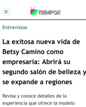 Betsy Camino Instagram - El sudor del guajiro hace la tierra soñar 🙏
Y mis sueños , mis bebés @byc_salon y @byc_salonalgarrobo son son una REALIDAD ! 

No solo brindaremos belleza en santiago … ahora también EN ALGARROBO !! Mañana sábado 7 estaré allá para hacer la inauracion OFICIAL en Av Dr Guillermo Muque 701 local 14 ! 
Gracias a @tiempoxcl mi @mauricioneiraaguilar por esta nota q otros medios replicaron !! 
Siempre siempre agradecida con chilito q me brinda oportunidades única de la mano de excelentes personas !!!! 
🥹🥹🥹🥹🥹🥹
Les dejo @byc_salonalgarrobo y @byc_salon para q vean los servicios y si nos siguen mejolllll ❤️😃