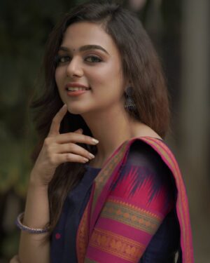 Bhavya Trikha Instagram - A little crazy, a little free, totally me🫶🧿
.

Outfit- @ival.amali
Photography - @camerasenthil
MUA- @jeevithamakeupartistry
Shoot organised by @rrajeshananda