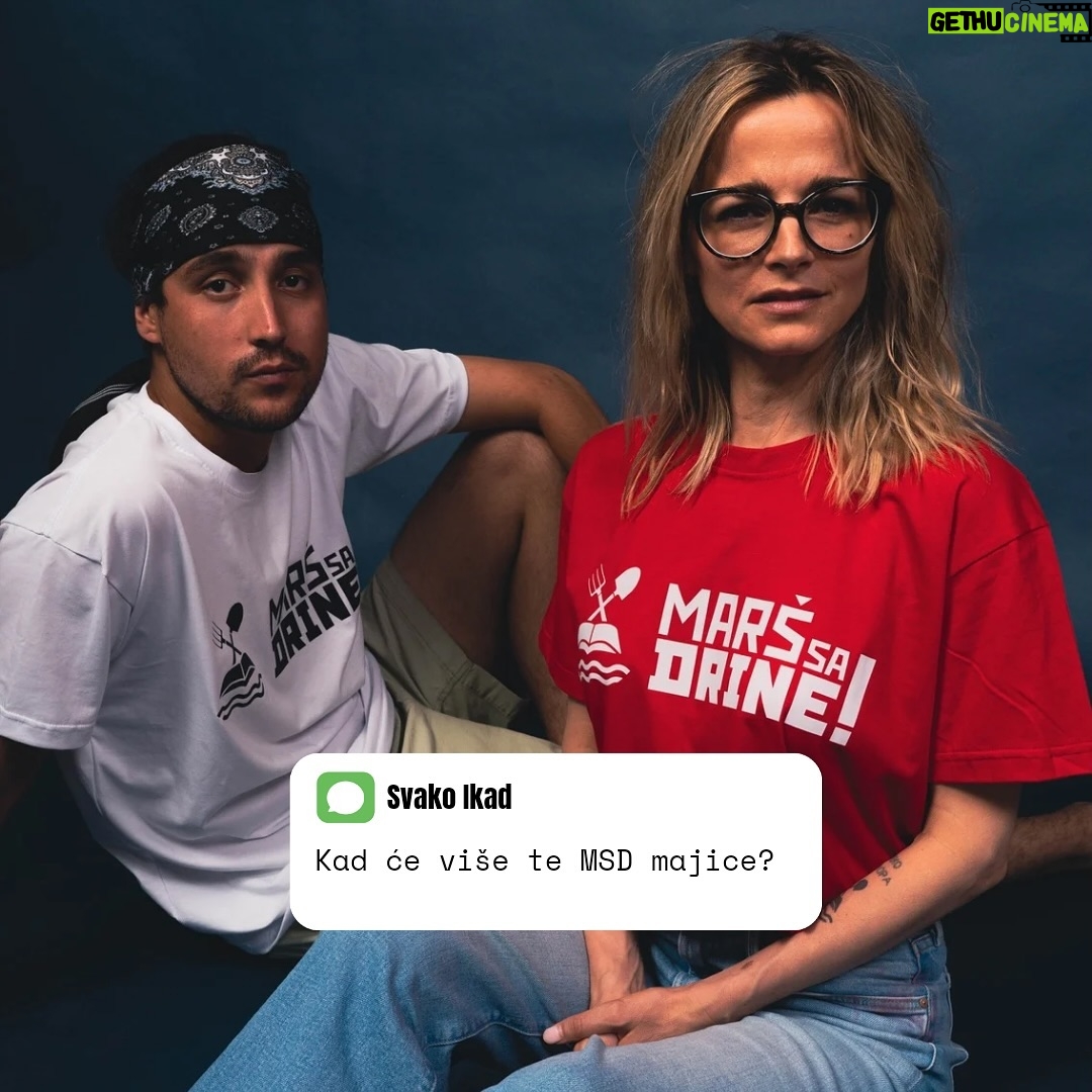 Bojana Novaković - 5.8K Likes - 🇷🇸Pošto smo dobili mnogo poruka u kojima ste od nas tražili majice, evo ih ovde!
Pokret Marš sa Drine nastavlja sa akcijom jer se nastavlja i borba protiv razaranja naše zemlje, vode, vazduha ali i naroda i institucija.
Popunite polja u formularu (link u stori) a mi ćemo vam se javiti kako bi vam poslali vašu Marš sa Drine majicu. Ovim donacijama podržavate borbu u akcijama na ulici ali i širite svest o poruci koja govori naš zajednički i jasan stav - Rudnika neće biti. Rio Tinto #MarsSaDrine
Link imaš u opisu profila i na našem storiju, vidimo se na ulici.
🇬🇧You asked for t-shirts, here they are! The March from the Drina movement continues with its action because the fight against the destruction of our land, water, air, and also people and institutions continues. Fill out the fields in the form (link in story) and we will contact you to send you your t-shirt. With these donations, you support the struggle in actions on the street, but also spread awareness of the message that expresses our common and clear position - There will be no mines. Rio Tinto #MarsSaDrine