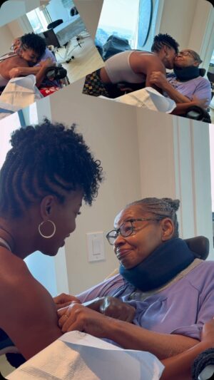 Brandee Evans Instagram - The hardest part is leaving momma… But, I know it will be worth it. I’mma get us that house ma. 

For the caregivers who have to leave their loved ones behind to work… I see you. I understand. We’ve got this. 

I’ll be back soon momma. 

#CaregiverStrong #CaringAcrossGenerations #Caregiver

#MultipleSclerosis #Alzheimers