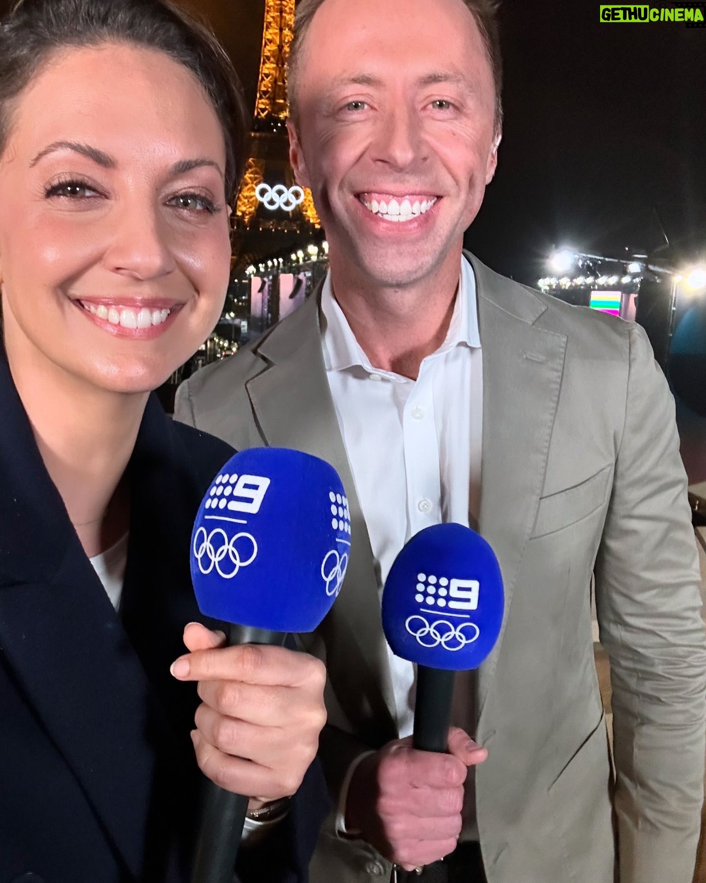 Brooke Boney - 3.1K Likes - I had friends come visit who I managed to squeeze in hugs and fun with in between doing crosses and spending time with the families of the athletes. @cstanaway shouted our team a family feast from French KFC on a 35 degree day in an hour between rugby matches at the Stade de France. I watched brothers and sisters cheer on their siblings even though they didn’t place because they were so frigging proud they got as far as they did. We took naps on the floor between broadcasts because we were glued to the coverage and couldn’t leave the compound because security was so tight 🇫🇷