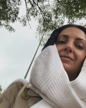 Brooke Boney Instagram - guess which silly duffer forgot her umbrella on the rainiest day in history of weather?
