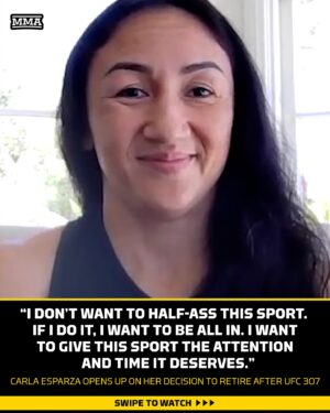 Carla Esparza Instagram - Carla Esparza explains her decision to retire from MMA after UFC 307