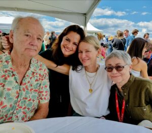 Carla Gugino Instagram - My first time to #telluridefilmfestival It’s been a dream for a long time. And what a beautiful group to be here with. @naomiwatts #billmurray and #sigridnunez 🏔️🎥❤️ #thefriendmovie