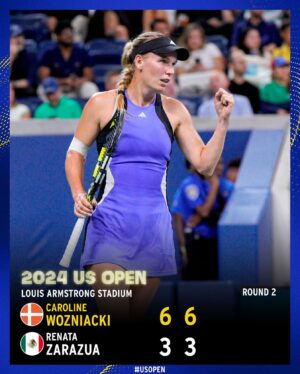 Caroline Wozniacki Instagram - @carowozniacki picks up a Round 2 win.