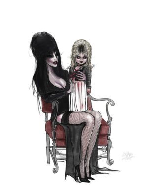 Cassandra Peterson Instagram - #fanartfriday Illustrations by @lucasbavid

#elvira #elviramistressofthedark #fanart #artistsoninstagram #halloween #horror #horrorart