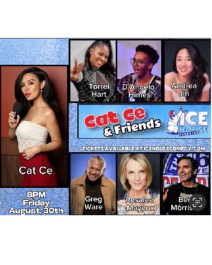 Cat Ce Instagram - LA peeps, pull up this Friday 💜I’ll be back to @theicehousecc 🧊 with some of my favorite comic friends #catceandfriends #comedyshow 🙌come out to support #livestandupcomedy #comedians ❤️get your tickets now, link in my bio 😺 or scan the barcode in my last photo here, swipe to see 🤣