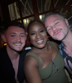 Charlene White Instagram - One of the best weekends ever in Ibiza celebrating @therealgokwan’s 50th birthday. Hundreds of guests flew into the party island to show their love for a man with one of the biggest hearts I know.

Love and joy were in abundance, new friends were made, and my throat is unbelievably sore from non-stop laughter and pure genuine happiness.

💕