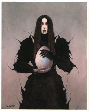 Chelsea Wolfe Instagram - demon-ized by the great @builtfromsketch 

🥚🤍

Xavier was the one to share Angel’s Egg with me, sparking so much inspiration