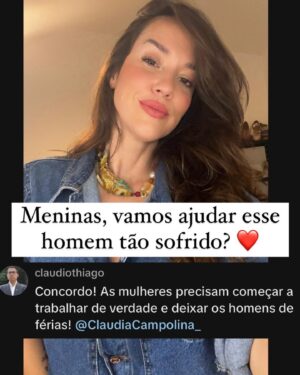Claudia Campolina Instagram - Somos mulheres, logo amorosas e emotivas. Vamos ajudar