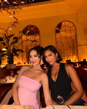 Clémence Botino Instagram - Miss France and Miss Thailand World 💕 so lovely seeing you babe 🥰