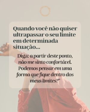 Cris Carvalho Instagram - Você sente dificuldade em dizer “não”? 🫣

Grande parte das pessoas possuem essa dificuldade, mas muitas vezes essa questão pode ser resolvida com a FORMA como você comunica essa negativa! 💭

👉🏻 No carrossel de hoje, trouxe alguns exemplos cotidianos que podem te ajudar a destravar o seu “não”.

Você pode adaptá-los para diversas situações na sua rotina! 😏

Também deixei uma perguntinha lá no final… Me conta a sua resposta nos comentários?? 🥰
.
.
.
.
.
#linguagemcorporal #naoverbal #comunicacaoassertiva #comunicacaonaoviolenta #comunicacaoelegante #comunicacaoempatica