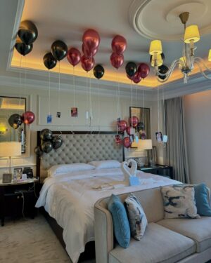 Cynthia Samuel Instagram - Couldn’t have had a better time for our anniversary with my 🌎 at the @theritzcarltonamman ! Thank you for all the love 🤍🤍🤍