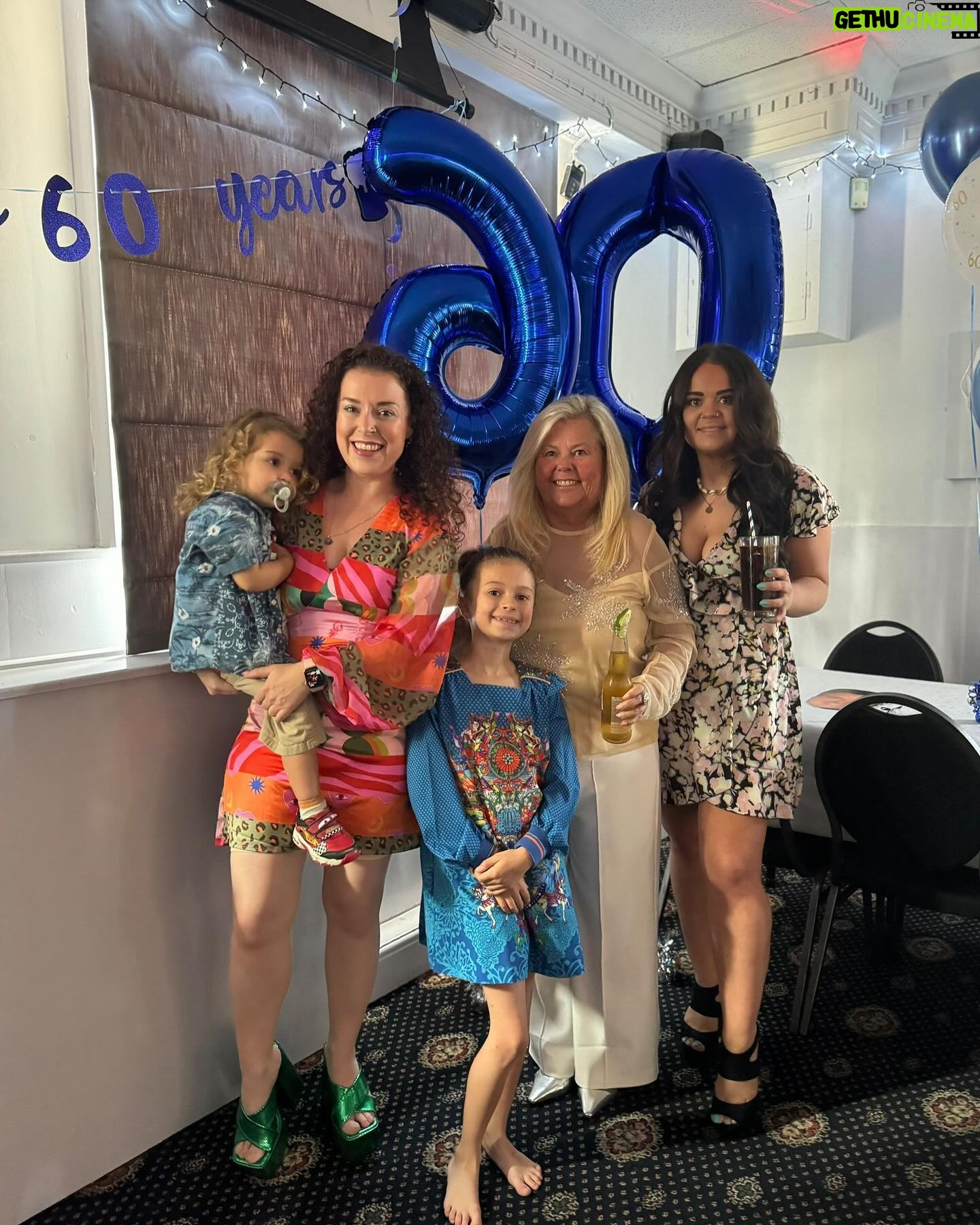 Dani Harmer - 5.9K Likes - That was a lovely night! So nice that I only took about 3 photos and in the photos the balloons are round the wrong way! But thank you so much to everyone who came to celebrate my little mum! Especially those that travelled far!! Meant a lot!
Happy 60th mummy!!!! Love you lots 🫶🏻💙