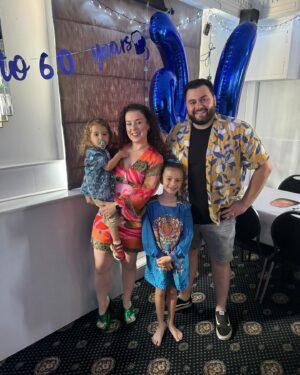 Dani Harmer Instagram - That was a lovely night! So nice that I only took about 3 photos and in the photos the balloons are round the wrong way! But thank you so much to everyone who came to celebrate my little mum! Especially those that travelled far!! Meant a lot! 
Happy 60th mummy!!!! Love you lots 🫶🏻💙