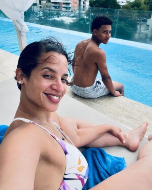 Dascha Polanco Instagram - So grateful for the blessing of being your mother !! 

To my Principe ! @aryamrivera_9 it’s ur bday love you. 
Que Dios te me bendiga !

Help me wish him Hbd. Mándele una felicidades a mi chichi!