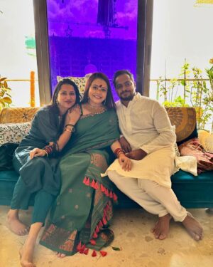 Devoleena Bhattacharjee Instagram - “Celebrating the divine journey to motherhood with the sacred Panchamrit ritual, where tradition and love blend to bless the mother and her unborn child with health, prosperity, and joy during this beautiful chapter of life.” 😍🥰❤️🧿 

#panchamrit #mytribe #mypeople #soontobeparents #momtobe #dadtobe #blessed #gratitude #ganpatibappamorya #prayers