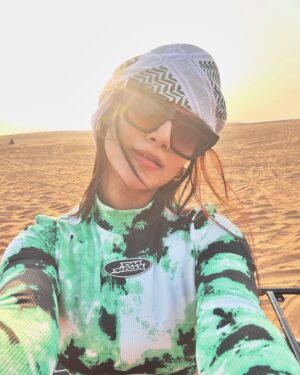 Drishti Thakur Instagram - Riding the waves of the desert dunes🏄‍♂️✨ #DesertSafari