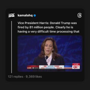 Elizabeth Banks Instagram - Let’s keep him fired. A masterful leader and devoted public servant debated a convicted felon tonight and it was not close. VP Harris wants to unite our country, help the middle class, fight for the dignity of all - 56 days to go and the race is too tight. Register. Vote. FOWARD is the only way. We will win.