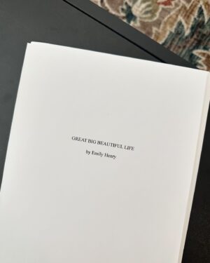 Emily Henry Instagram - It’s here! The title for Emily Henry’s new novel is Great Big Beautiful Life, coming Spring 2025