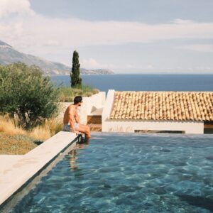 Emily Tierney Instagram - Been dreaming about this place for so long 🇬🇷 Eliamos, Kefalonia on Fuji 📷 

📍 @eliamos.kefalonia *hosted 

#kefalonia #greekislands #europeansummer #relaischateaux #eliamos #eliamoskefalonia