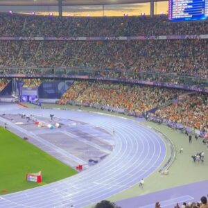 Emily V. Gordon Instagram - Had the absolute privilege of attending the Paris Olympics with the best group of people. 
The moment when the woman in last place finished out the 800m alone and the entire stadium cheered her on will stay with me forever. 
Also Steph Curry hitting every three on earth.
Thank you @wbd and Peter!!