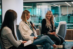 Fallon Sherrock Instagram - Truly honoured to have been invited to speak at the Women’s Impact Network event! Thank you @astonmartinf1 for the opportunity to share my experiences and discuss breaking barriers in male-dominated industries. Thank you for championing diversity and promoting inclusivity, It was a pleasure to share my journey with a group of other inspiring ladies