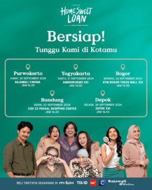 Fita Anggriani Instagram - Pengumuman! Nonton duluan film HSL bareng cast di kotamu yuk! 📢

Film Home Sweet Loan bakal hadir di Purwokerto, Yogyakarta, Bogor, Bandung, dan Depok 🚙

Ada kota tempat tinggal kamu yang kesebut gak? Jangan lupa ikutan!

Beli tiketnya bisa dari sekarang di aplikasi Mtix @cinema.21, @tix_id, @cgv.id, dan di bioskop @rajawalicinema
*Pembelian tiket di bioskop hanya berlaku untuk CGV dan Rajawali

Sampai jumpa di sana bareng cast #FilmHSL bersiap yaaa! ✨

#AkuKaluna #HomeSweetLoanFilm #PejuangHidup #PejuangRupiah #PejuangKeluarga #PejuangRumah #26September2024