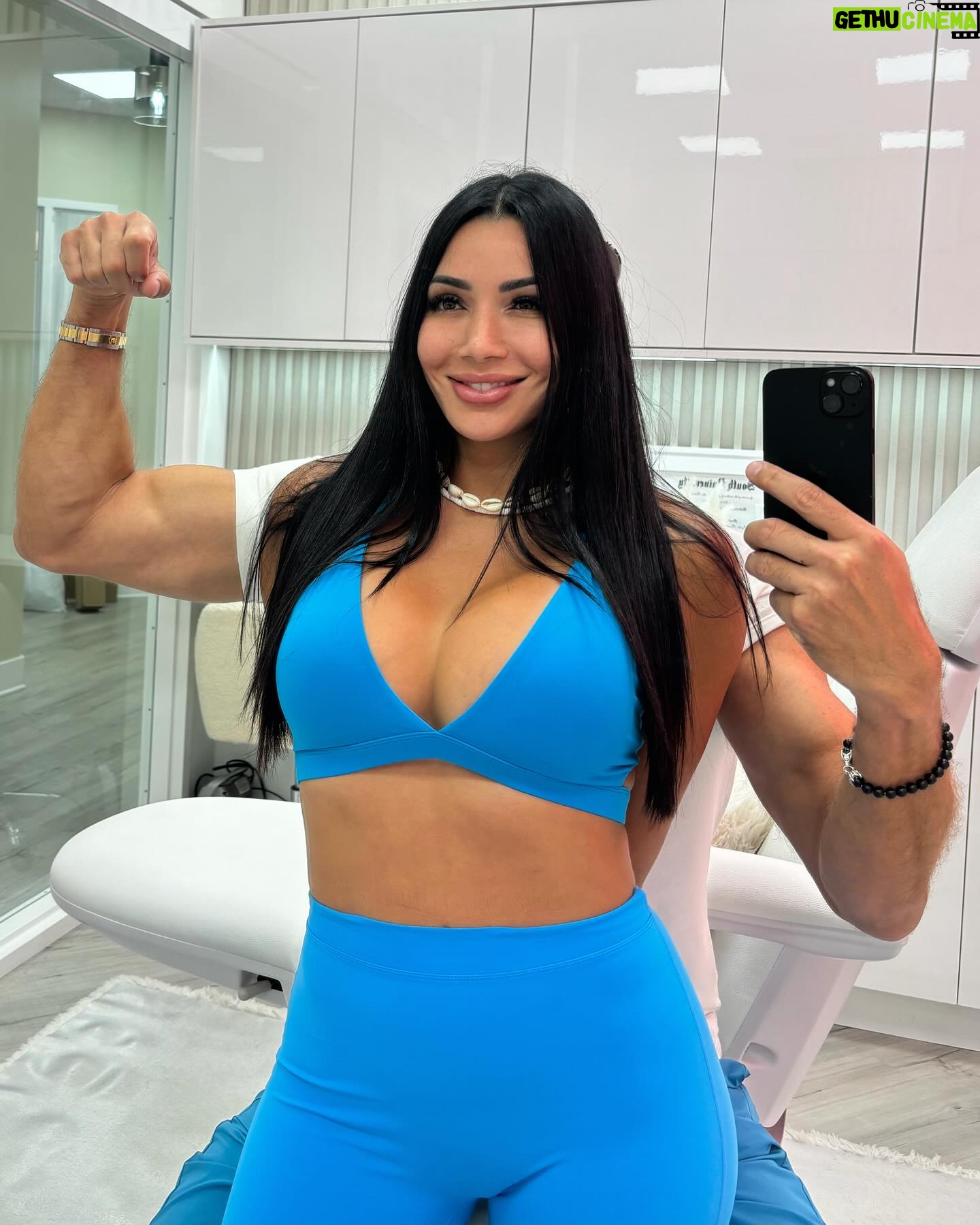 Gabriela Castrovinci - 3 Likes - Powered by love, muscle, and flexing our way through life together. 💪❤️ Built on trust, strength, and lifting each other up every day. #babyfacesmedspa tampabay #StrongerTogether #DynamicDuo #CoupleGoals