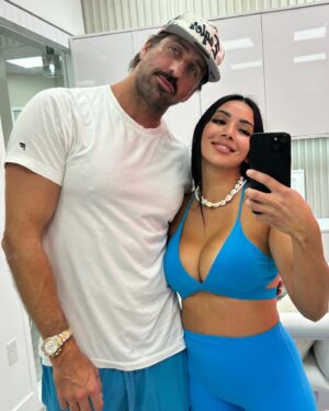 Gabriela Castrovinci Instagram - Powered by love, muscle, and flexing our way through life together. 💪❤️ Built on trust, strength, and lifting each other up every day. #babyfacesmedspa tampabay #StrongerTogether #DynamicDuo #CoupleGoals