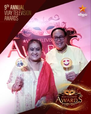 Gayathri Sri Instagram - #AahaKalyanam Team #GayathriSri #Rajyalakshmi #Sridhar #Shilpa #9thAnnualVijayTelevisionAwards #Prelude - Today  @ 4:30 pm #VijayTelevisionAwards #VTA #9VTA #VijayTelevision #VijayTV