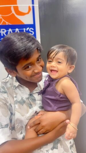Gayathri Yuvraaj Instagram - He may be my protector, but my little heart holds all the love. Big brother, little sister—forever each other’s strength. ❤️❤️
