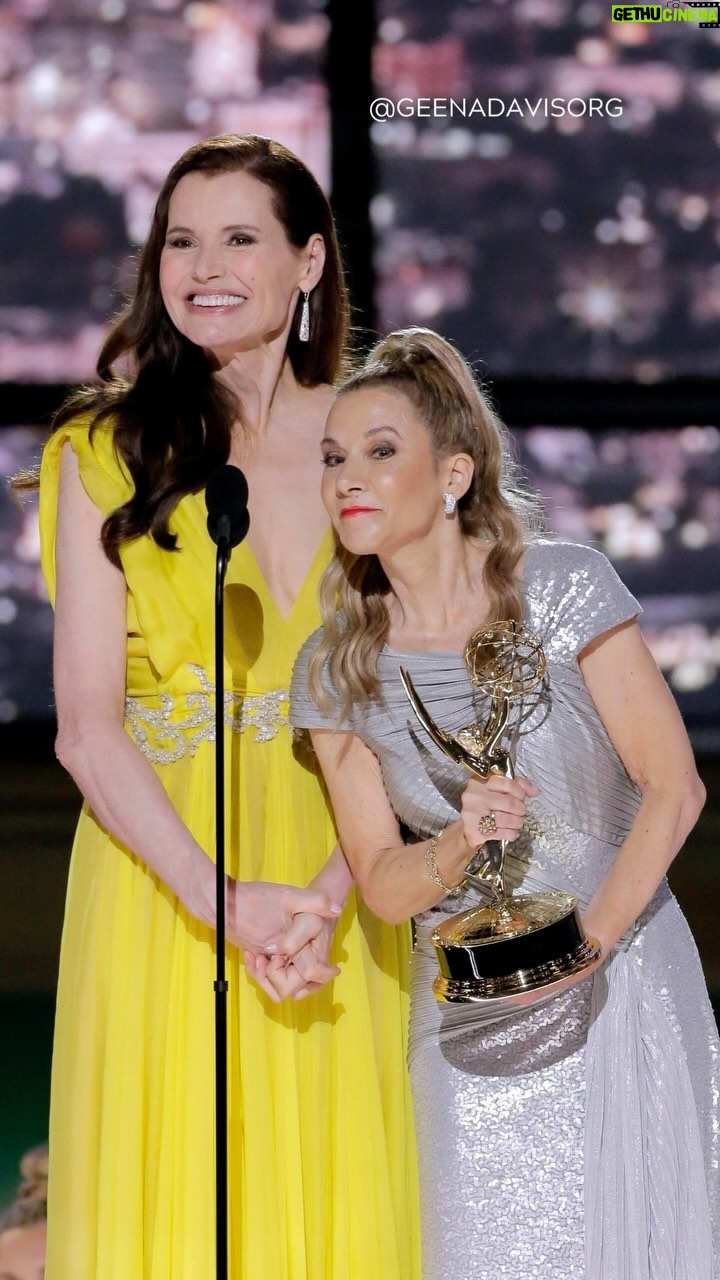 Geena Davis - 1.7K Likes - We’re kickstarting the #Emmys with a throwback to an unforgettable experience receiving the #GovernorsAward in 2022. It was an incredible honor to be recognized for our work promoting gender balance and fostering inclusion across all media. We are so proud to now celebrate Greg Berlanti, who will be honored with the 2024 Governors Award for his extensive industry work showcasing underrepresented populations. Congratulations @gberlanti, your passion and creativity continue to show viewers everywhere that If They Can See It, They Can Be It!
#seeitbeit #76thEmmys #TelevisionAcademy #EmmyAwards