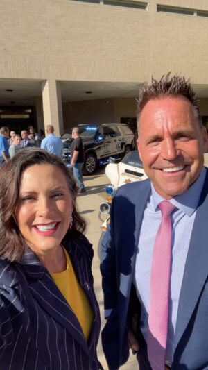 Gretchen Whitmer Instagram - I’m here in Flint with Sheriff Swanson to celebrate today’s IGNITE graduates! The IGNITE program is a model for communities across the nation. When we invest in innovative public safety programs, we keep Michigan safe and put people on track for success.