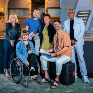 Gugu Mbatha-Raw Instagram - Everybody say hello to the Whoniverse’s newest team - meet the cast of ⛰️ THE WAR BETWEEN THE LAND AND THE SEA 🌊 

Jemma Redgrave, Ruth Madeley, Russell Tovey, Gugu Mbatha-Raw, Alexander Devrient and Colin McFarlane (L-R)