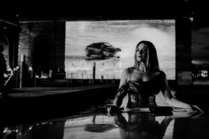Haley Bennett Instagram - The debut of a new icon. The Aston Martin “Vanquish” @astonmartin #astonmartin #VeniVidiVanquish #ZenithDriven 🇮🇹 🇬🇧 🇺🇸