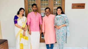 Haritha Nair Instagram - ONAM 2k24 with the bestest addition to our fam🌼🧿