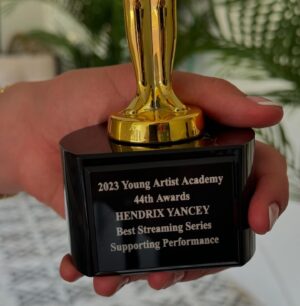 Hendrix Yancey Instagram - This…. I still can’t believe I won a Youth Academy Award. But it came in the mail today and I officially have it in my hands! Thank you so much @youngartistawds for all that you do for youth actors! Thank you so much to my A Friend Of The Family cast and crew… to my agents and managers for getting me this opportunity, and last but not least @janibroberg  for being the strong and brave force that you are! 

WINNER: BEST STREAMING SERIES SUPPORTING PERFORMANCE.