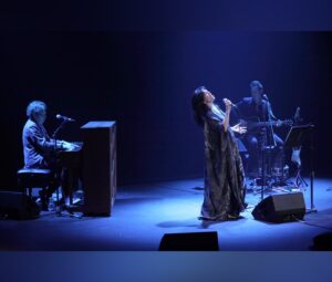 Imelda May Instagram - I was incredibly honoured to be invited 
to perform a show in celebration 
of the great Lady Augusta Gregory 
in the @abbeytheatredublin last night.
Lady Gregory was such an important figure in Ireland 
not least as a great poet and playwrite but also as an active researcher, collector. preserver and translator 
of our old and rich oral traditions which 
without her might well have been forever lost. 
She was one of the founder members of 
the Abbey Theatre itself and a leading figure 
in the Irish revivalist movement.
I was delighted to meet with Lady Gregory’s family especially her great granddaughter Jane Murray-Brown
Thank you to all the incredible team at The Abbey, 
my wonderful manager @meredithplant1 
and of course my talented band 
@richardjcardwell on piano and @guitardarling on guitar 
who player such an important part 
of a very special evening. 
Thank you to all who came and trusted in me 
to create this celebratory and beautiful night.
But mostly thank you to the late great Lady Gregory 💚

Artistic Director Caitríona McLaughlin 
Executive Director Mark O’Brien
Resident Director Esosa Ighodaro
Producer Jen Coppinger
Casting Director Barry Coyle
Director of New Work & Literary, Ruth McGowan
Abbey Archivist Mairead Delaney 
Marketing Heather Maher
Socials Eva Louise
Artist Liaison Aoife McCollum
Technical Director Rob Furey
Production Manager Justin Murphy 
Sound Engineer Alexis Nealon
Monitor Engineer Derek Conaghy
Lighting Director Simon Burke
Lighting Tech Laura Honan
Stage Manager Pat Dillon

 
Dress & Cape by Sara ONeill
@saraoneillartist 🖤

Photographer Mark Stedman @mark_stedman