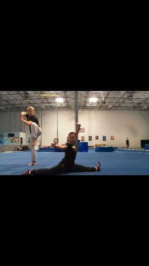 Jade Xu Instagram - 🔥⭕️ Synchronicity ⭕️🔥 
w/ @jadexuofficial 🏆💯 

#synchronicity #kungfu #wushu #teamwork #jadexu #davidtorok #nsync #martialarts #moves #kicks #btwist #slowmotion #couplegoals