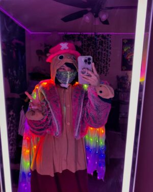 Jeannie Elise Mai Instagram - Pack with me to Burning Man!! Uploaded to yt again after 5 years 🥹 come play dress up with me & follow my process as I navigate being a burn virgin 🫶✨ link in bio. thank u to my 333angel @hooping_meow for helping me style my fits for the burn ❤️‍🔥🪽🐦‍🔥