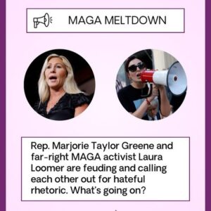 Jessica Yellin Instagram - MAGA MELTDOWN

Before we start, a disclaimer: We know this isn’t the kind of news that actually matters in your life. It’s not the kind of news we like to cover at NNN. But this is getting a lot of oxygen and it could spiral into something larger. So we figure we should give you the basics now.

MAGA stars Rep. Marjorie Taylor Greene and Trump-ally Laura Loomer are feuding viciously over who is more racist. Loomer’s track record includes a laundry list of Islamophobic hate and 9/11 denialism plus new attacks on VP Kamala Harris’s Indian heritage. On the other hand, MTG has a lot to say about Jewish space lasers.

It’s laughable for either of these women to shame anyone else for hate speech, but I guess the election’s getting to all of us. What’s next, a guy who hangs out with RFK Jr. spreading lies that immigrants are eating weird animals? Oh wait…