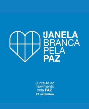 Joana Araújo Instagram - Junta-te ao movimento pela PAZ! Hoje, dia 21 de setembro, Dia Internacional da Paz, vamos unir-nos por todos os que vivem em contexto de guerra e exigir aos líderes mundiais o fim dos conflitos.
.
Convido-vos a juntarem-se a nós neste movimento e a pendurarem na vossa janela um tecido branco (bandeira, lençol, fronha, toalha ou qualquer outro pano branco), depois  publiquem uma foto ou vídeo (em modo público), com a hashtag #JanelaBrancaPelaPaz e menção à página oficial @janelabrancapelapaz
.
Junta-te a nós e da tua #JanelaBrancaPelaPaz exige a mudança. #JanelaBrancaPelaPaz #DiaInternacionalDaPaz #PeaceDay
@JanelaBrancaPelaPaz @ONUPortugal @UNICEFPortugal @NacoesUnidas