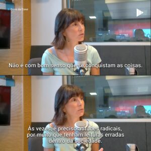 Joana Seixas Instagram - @joanaseixasactriz: Não é com bom senso que se conquistam as coisas. Às vezes, é preciso atitudes radicais, por muito que tenham leituras erradas dentro da sociedade. E muitas vezes têm. Por exemplo, a causa ambiental tem muitas leituras erradas.”
 
🎧 Ouve a entrevista completa no podcast «Dona da Casa», disponível na #RTPPlay. 
 
#entrevista #causas #donadacasa #ambiente #feminismo #liberdade #rtp